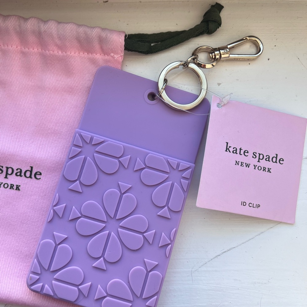 Kate Spade Purple ID Clip